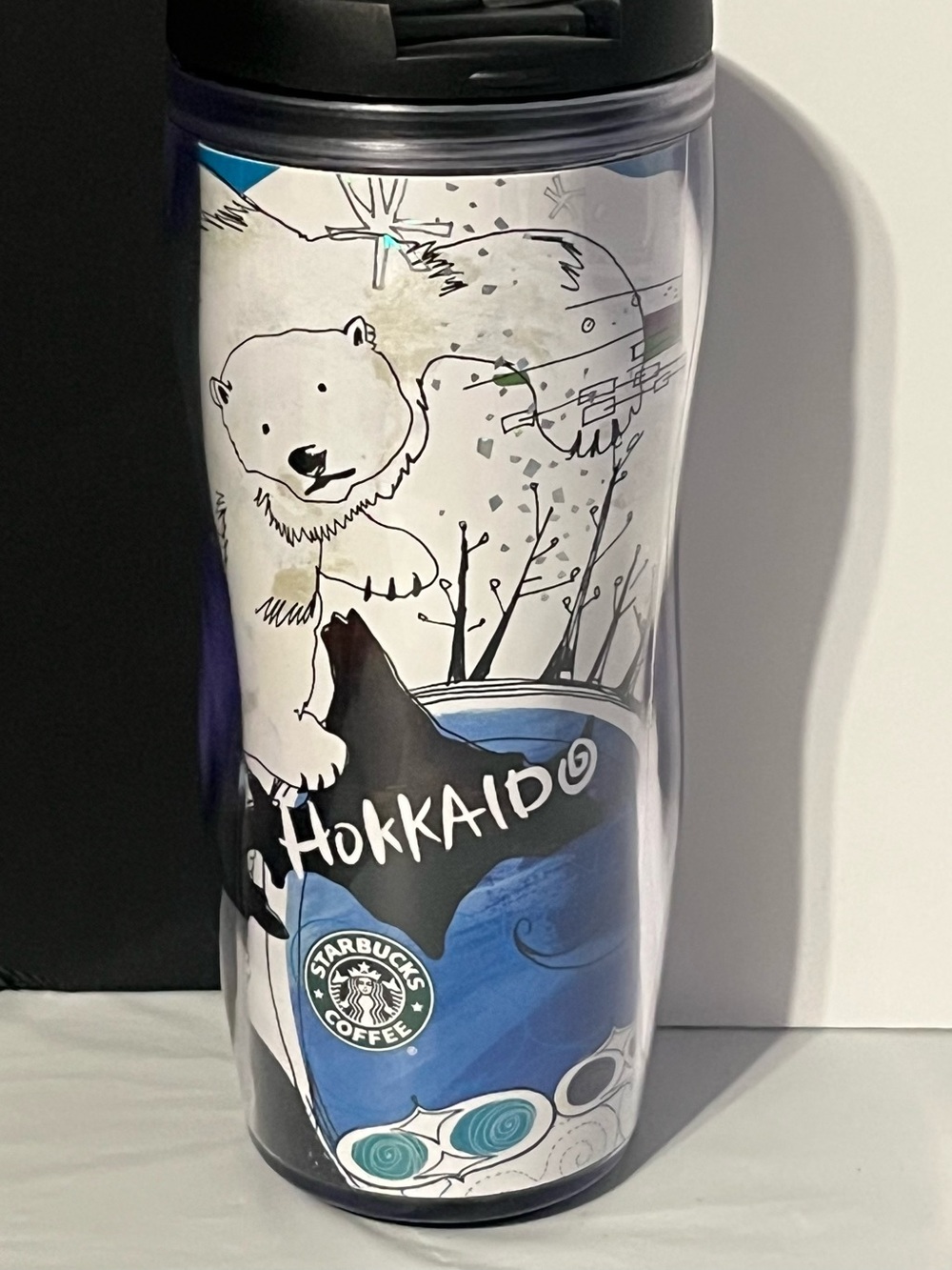 Starbucks Hokkaido Polar Bear Tumbler - Blue, White & Black